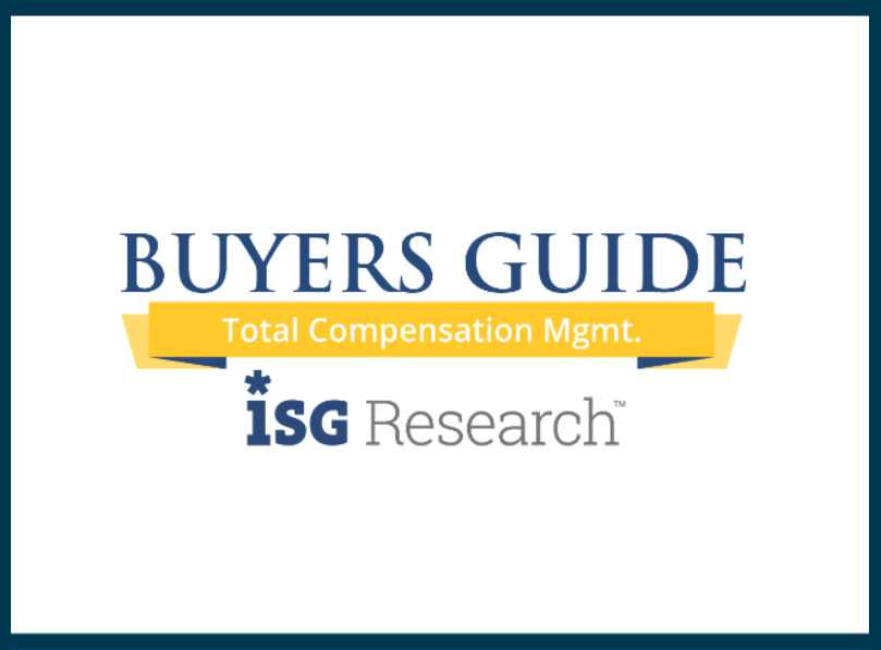: ISG Buyers Guide: Total Compensation Management